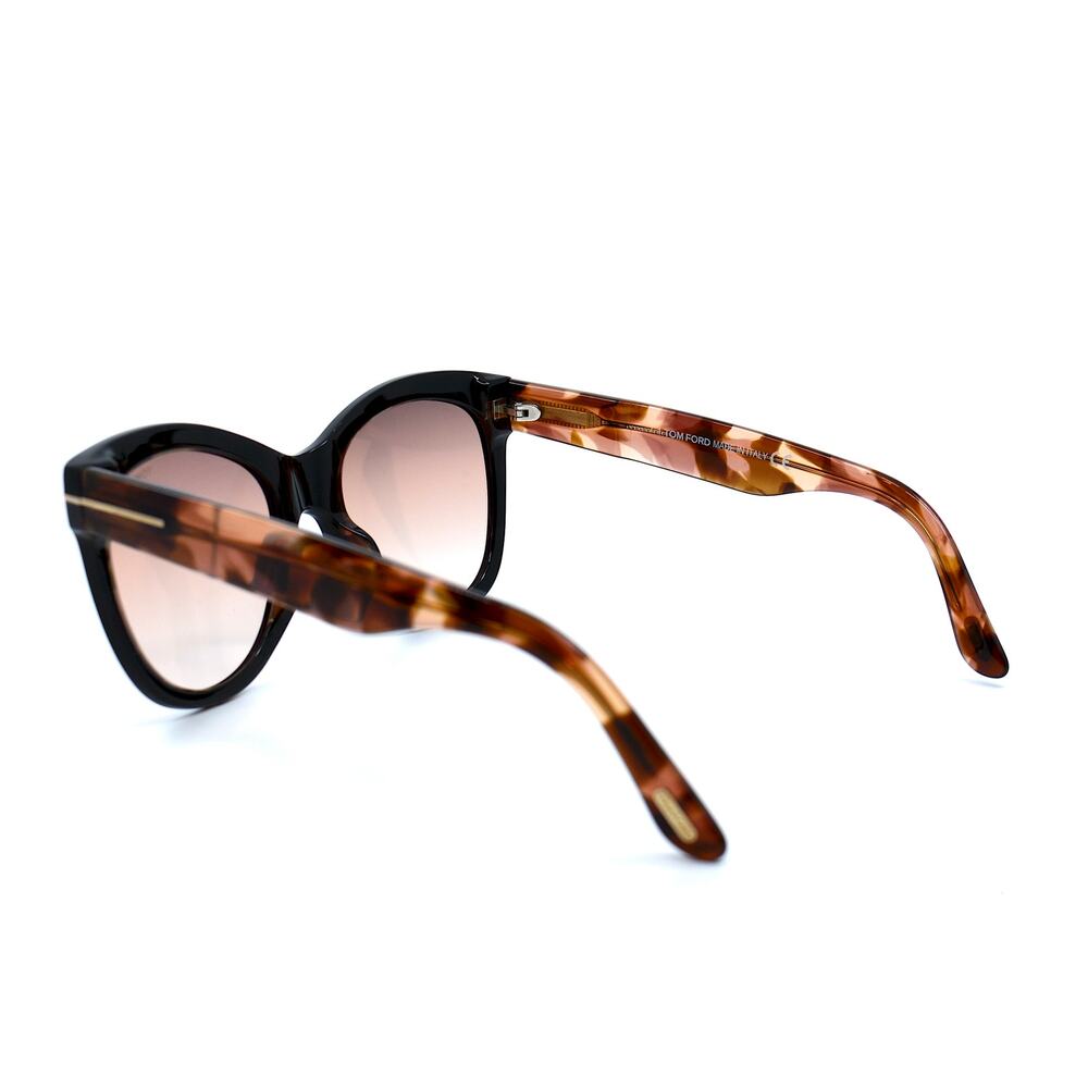NEW TOM FORD TF870/S CARA BLACK/HAVANA PINK GRADIENT AUTHENTIC SUNGLASSES - Picture 4 of 12